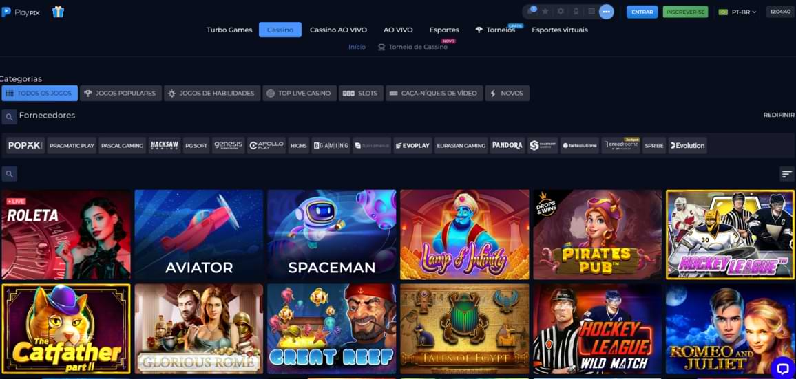playpix casino games
