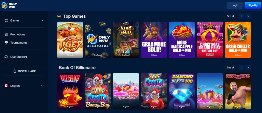 OnlyWin Casino Games